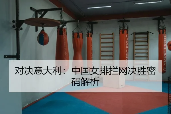 对决意大利：中国女排拦网决胜密码解析